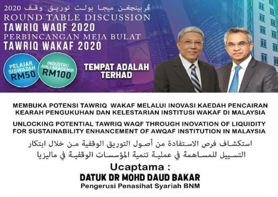 Perbincangan Meja Bulat Tawriq Waqf 2020