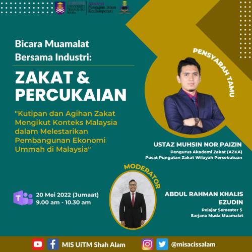 AZKA Presentation In Muamalat Talk With Industry Expert To Universiti Teknologi MARA Students