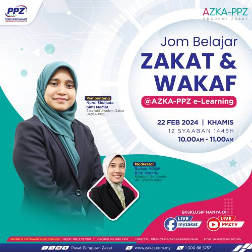 JOM BELAJAR ZAKAT & WAKAF @ AZKA PPZ E-LEARNING