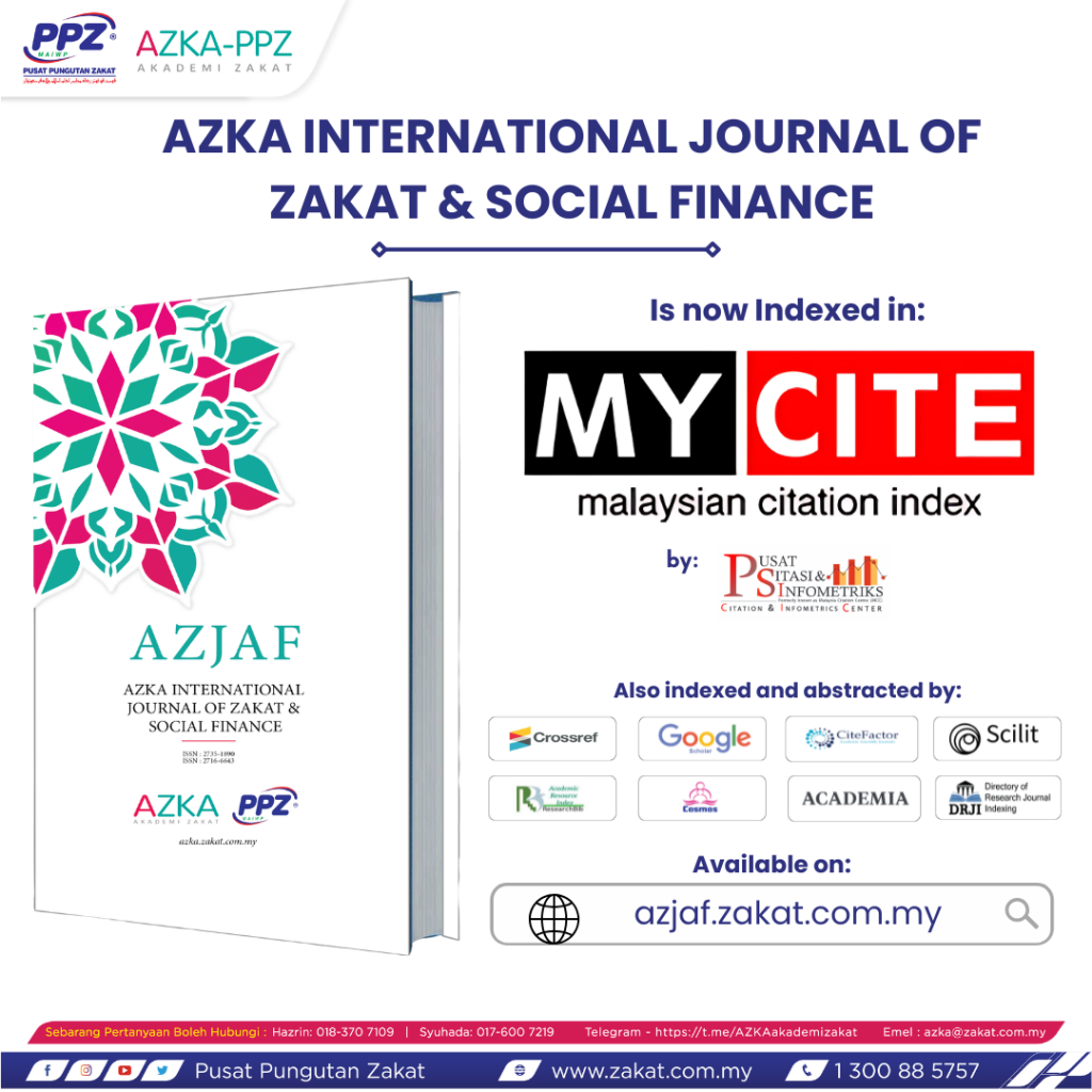 AZJAF IS NOW INDEXED IN MYCITE (MALAYSIA)