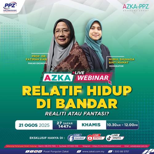 WEBINAR – Relatif Hidup di Bandar: Realiti atau Fantasi?