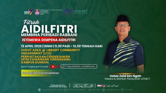 [AZKA Corner@UiTM Terengganu] 𝐏𝐑𝐎𝐆𝐑𝐀𝐌 𝐅𝐈𝐓𝐑𝐀𝐇 𝐀𝐈𝐃𝐈𝐋𝐅𝐈𝐓𝐑𝐈- 𝐌𝐄𝐌𝐁𝐈𝐍𝐀 𝐏𝐄𝐑𝐈𝐁𝐀𝐃𝐈 𝐑𝐀𝐁𝐁𝐀𝐍𝐈